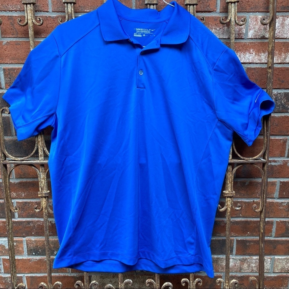 Nike Golf Blue Dry Fit Polo Shirt - Picture 2 of 7